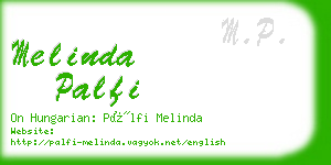 melinda palfi business card